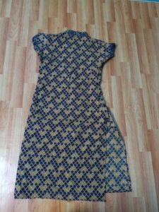 Patterned Shirt Dress