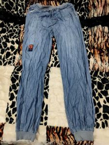 Comfy Blue Denim Joggers