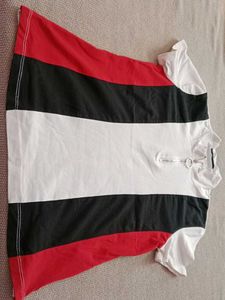 SHEIN Women's O-ring Zip Up Top/Tshirt
