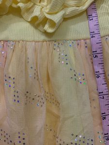 Cute Yellow Cat Dress for Girls
