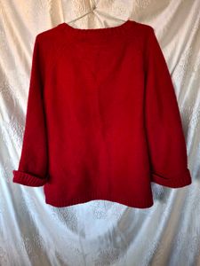 HUNT&amp;FISH Red Knit Sweater