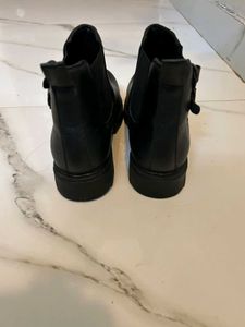 Black Leather Chelsea Boots