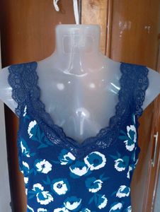 Floral Lace Trim Cami Top