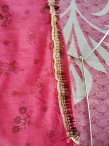100.Pretty Pink Printed floral dupatta
