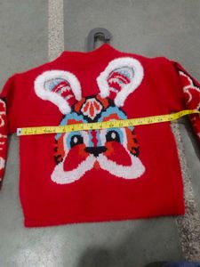 Cute Red Bunny Face Sweater