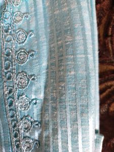 Sky Blue Colour Kurta Payjama Dupatta Set For Boys