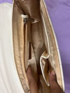 White Quilted Clutch Bag