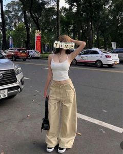 Cloudcore White Camisole Crop Top