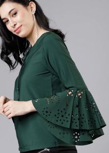 Chic Bell Sleeve Tunic Top