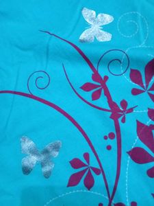 Cute Aqua Butterfly Tee