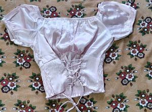 🌸Satin Corset Crop Top🪄