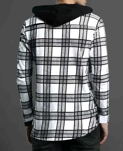 Hooded Plaid T-Shirt