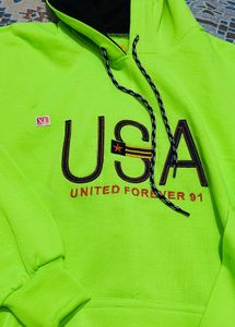 Neon Green USA Hoodie