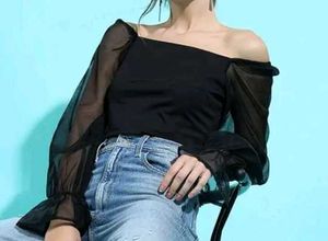 Chic Black Off-Shoulder Top