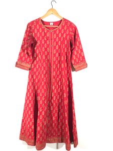 Red Printed Kurta(Women’s)