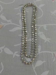 Sparkling Faceted  Gold/ Siver Bead Necklace