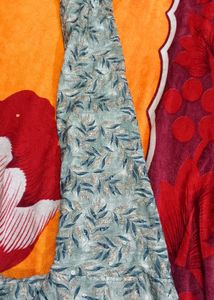 SkyBlue Men's Printed Cotton Kurta - Size L (42)