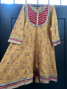 Beautiful Yellow Floral sharara set
