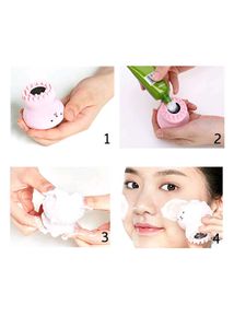 Cute Pink Octopus Silicone Facial Cleansing Brush