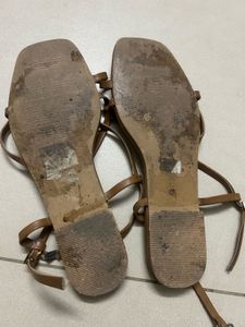 Minimalist Brown Strappy Sandals (last price)