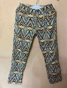 Green Collared Top &amp; Pants Set