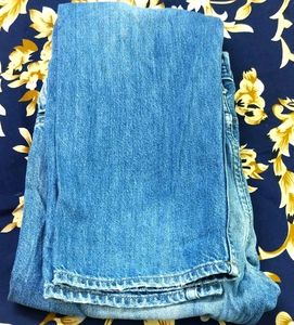 Jeans designer unique piece Blue XXL,Free