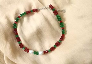 Elegant Pearl Drop Earrings &amp; Beaded Choker Set