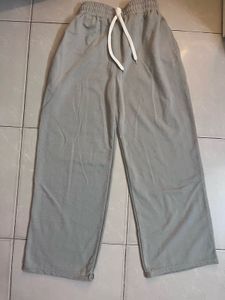 Grey Wide Leg Sweatpants