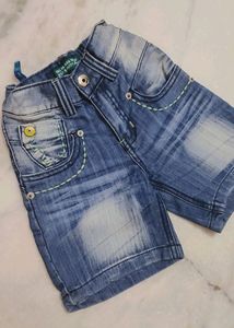 Blue Short's Or Nikkar For Baby Girl
