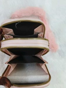 Cute Pink Marble Clutch mobile Bag