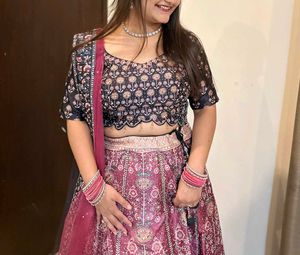 Mirror &amp; Sequin Work Lehenga