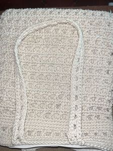 Boho Crochet Zipper Pouch