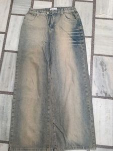 Stylish Wide Leg Denim Pants