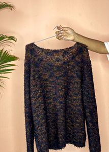 Cozy Multicolored Knit Sweater
