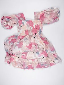 Floral Print Off-Shoulder Mini Dress