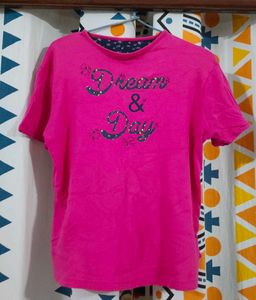 Pink Casual Tee