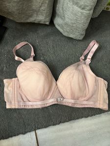 Elegant Pink Lace Bra