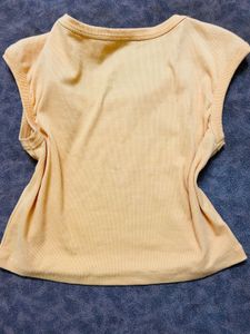 Cute Yellow Cropped Top