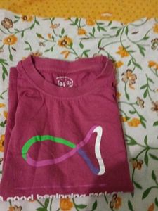 Pink Graphic Sleeveless T-Shirt