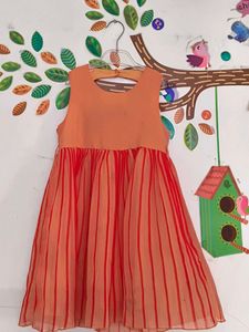 Freebies with Orange & Red Striped Dress