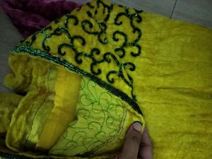 Velvet Sequence Handwork Kurti