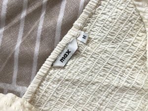 Max Cream Tiered Midi Dress