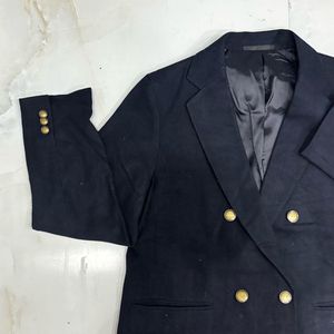 Uniqlo Classic Double Breasted Black Blazer