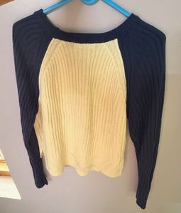 Ribbed Baseball Long Sleeve Top