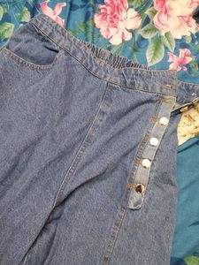 Wide Leg Denim Jeans