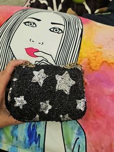 Sequin Mini Top Handle Bag