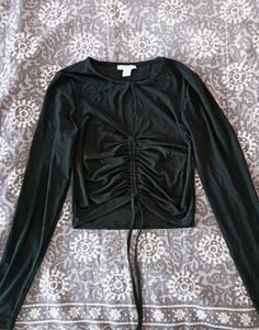 Chic Ruched Long Sleeve Top