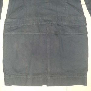 💎 Runway Chic Calvin Klein Denim Zip-Front Dress