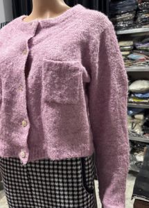 Lilac Knit Cardigan