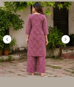 Stylish Printed Kurta and Palazzo Set ( m size)